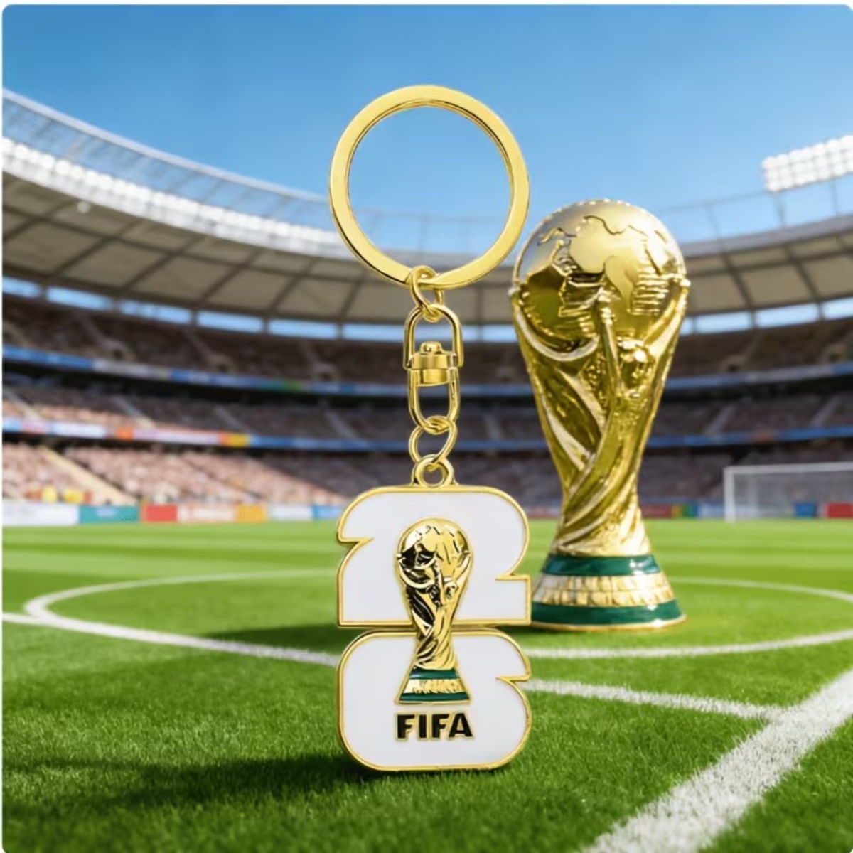 Llavero de la copa mundial FIFA 2026