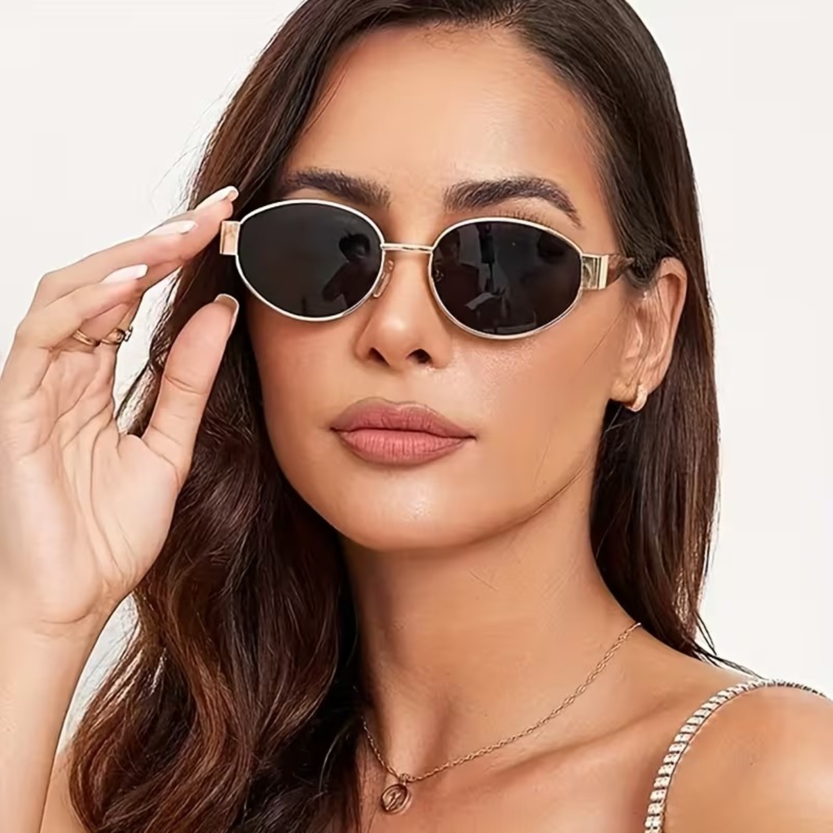 Lentes de sol ovalados vintage