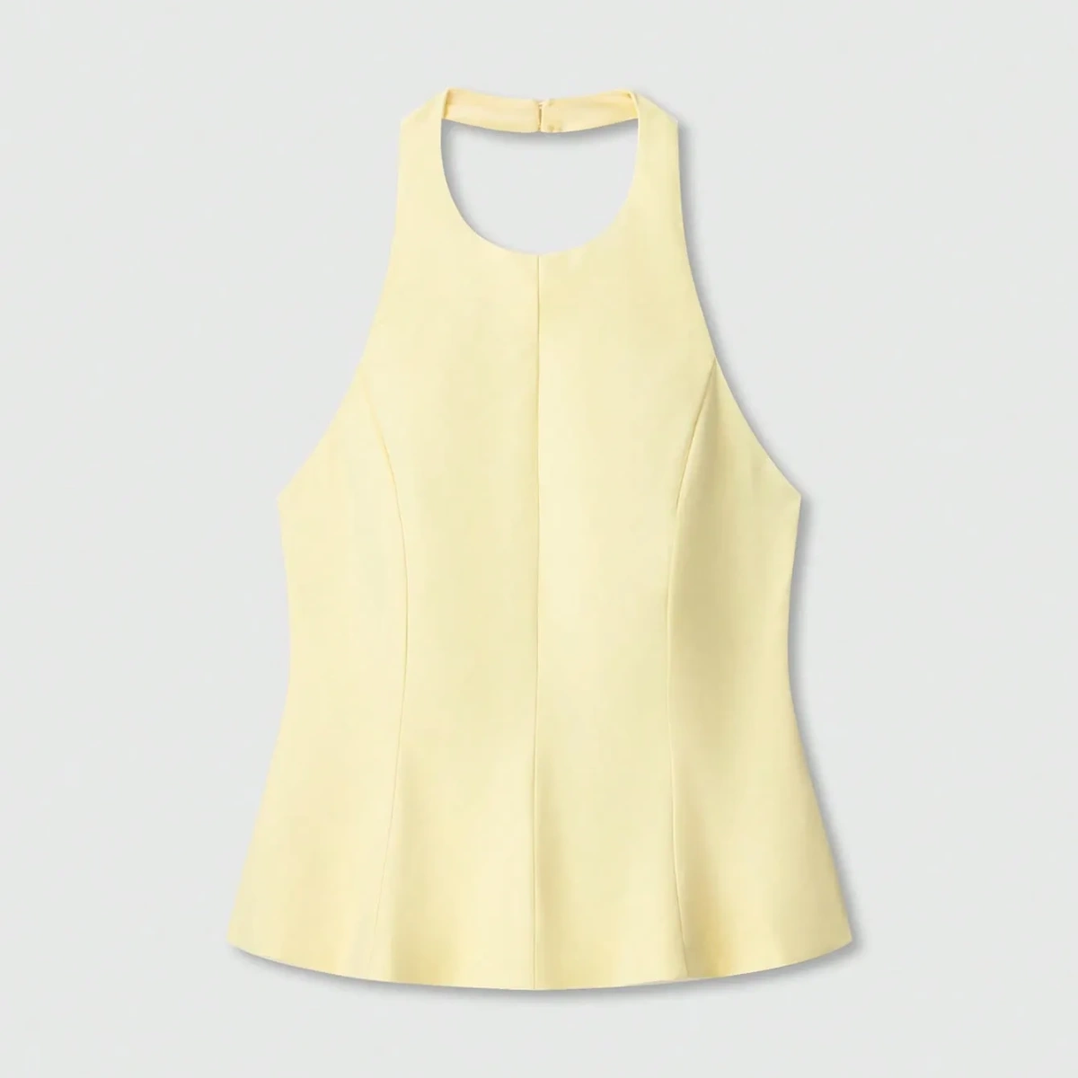 Blusa de cuello con espalda descubierta