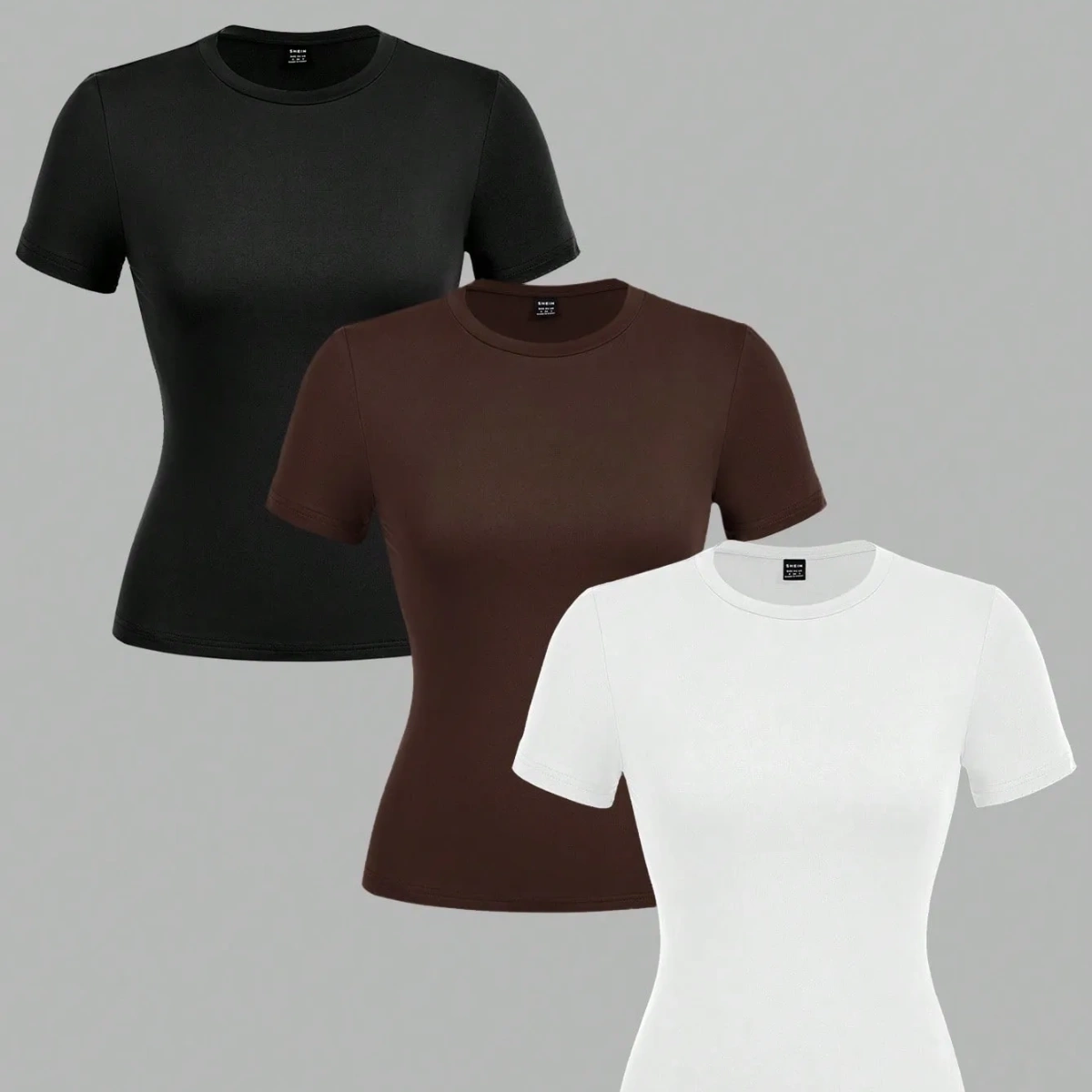 Set de 3 camisas casuales ajustadas