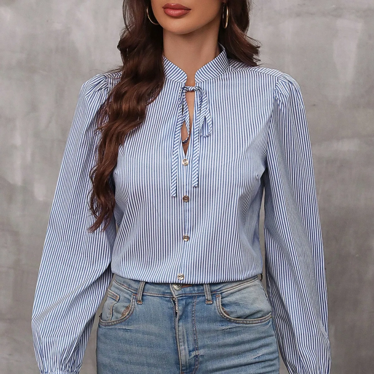 Blusa elegante manga larga