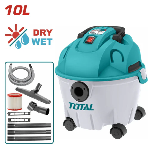 Aspiradora y Sopladora seco o húmedo 1200W Total