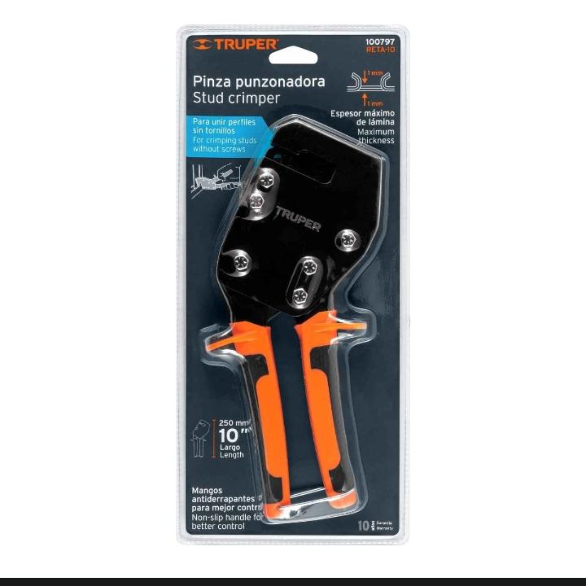 Punzonadora 10" de perfiles (Pinza para perfilería)
