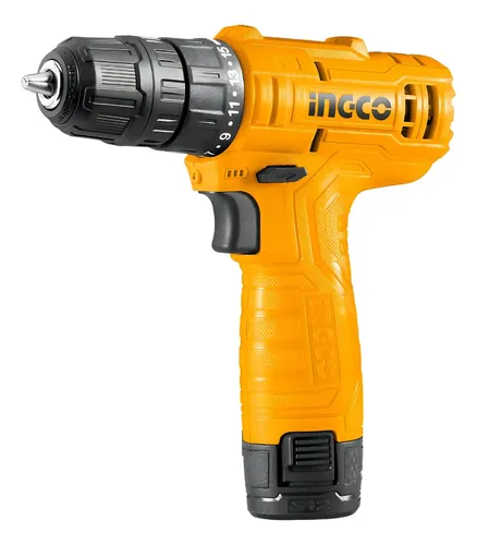 Taladro Inalámbrico de 12V de 20NM de 3/8"+1 batería+2 puntas INGCO