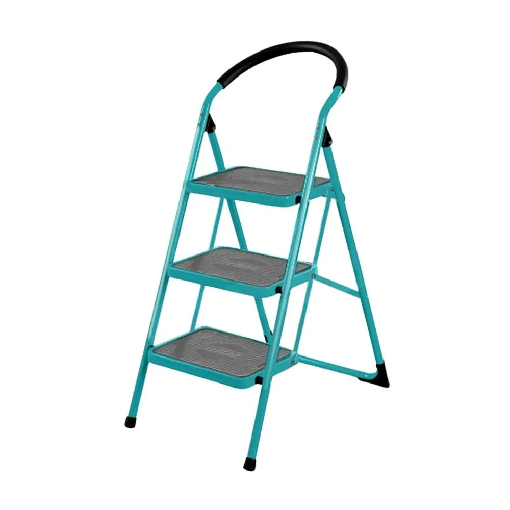 Escalera de acero 3 peldaños TOTAL - Capacidad 150 kg