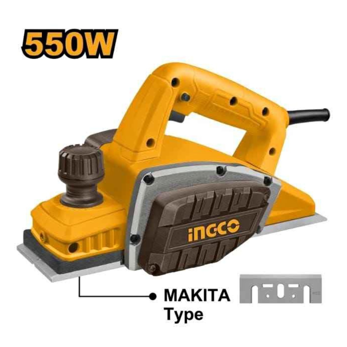 Cepillo Electrico 110V 550W 16000Rpm 3-1/4X3/64