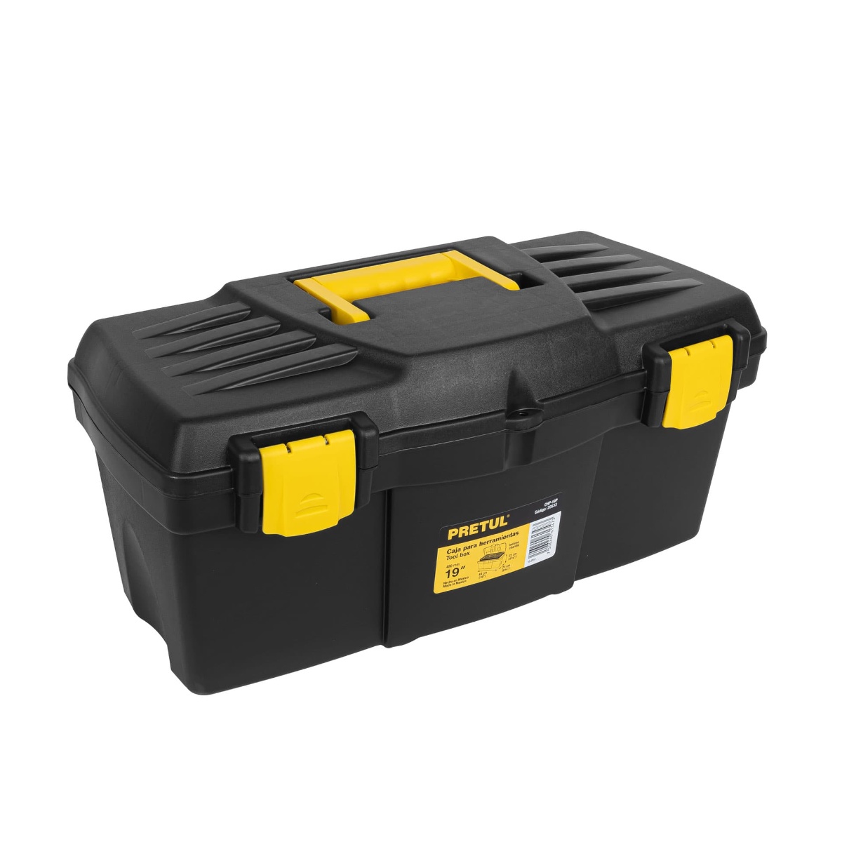 Caja para herramienta de 19" con compartimentos