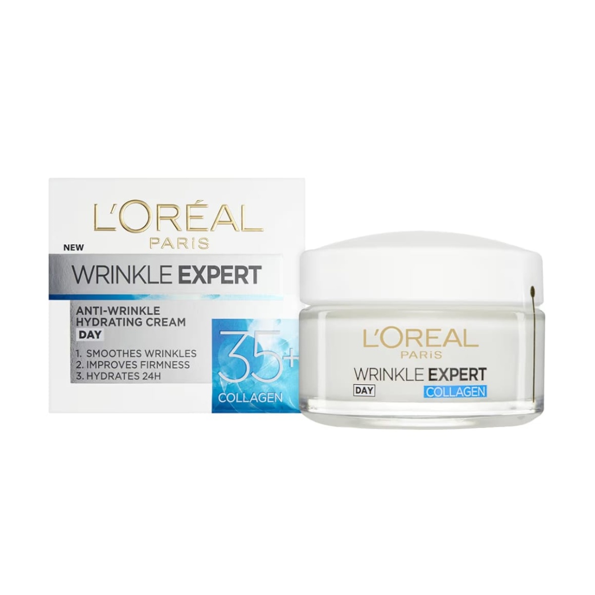 L'Oréal Paris Wrinkle Expert 35+ Crema Hidratante Antiarrugas de Día con Colágeno
