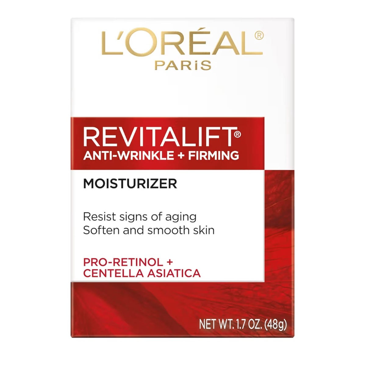 L'Oréal Paris Revitalift Antiarrugas + Firmeza – Hidratante con Pro-Retinol y Centella Asiática 48 g