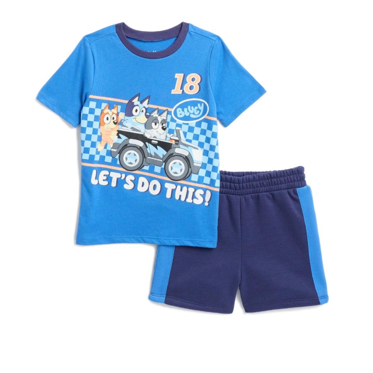 Conjunto Bluey Niño Talla 4 – camisa y Short Azul