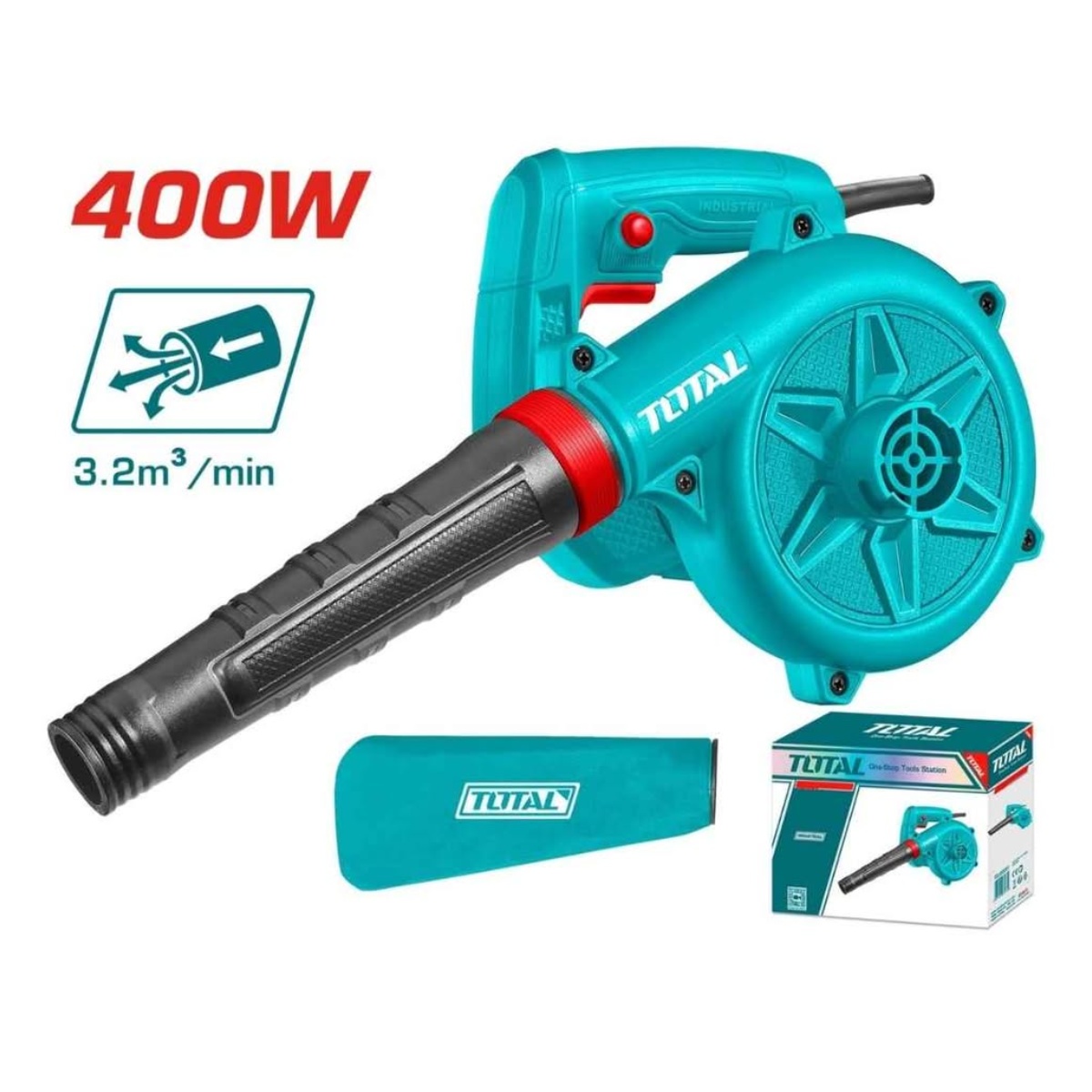 Sopladora/Aspiradora eléctrica, Industrial 110V 400W, TOTAL