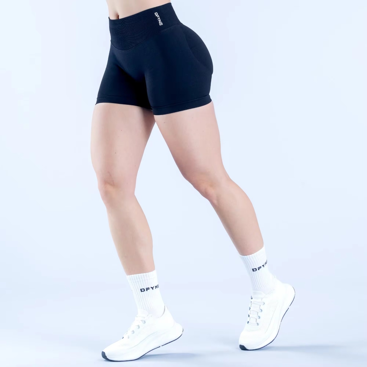 Short DFYNE Color Negro (DUPE) Impact control de abdomen y realce de glúteos
